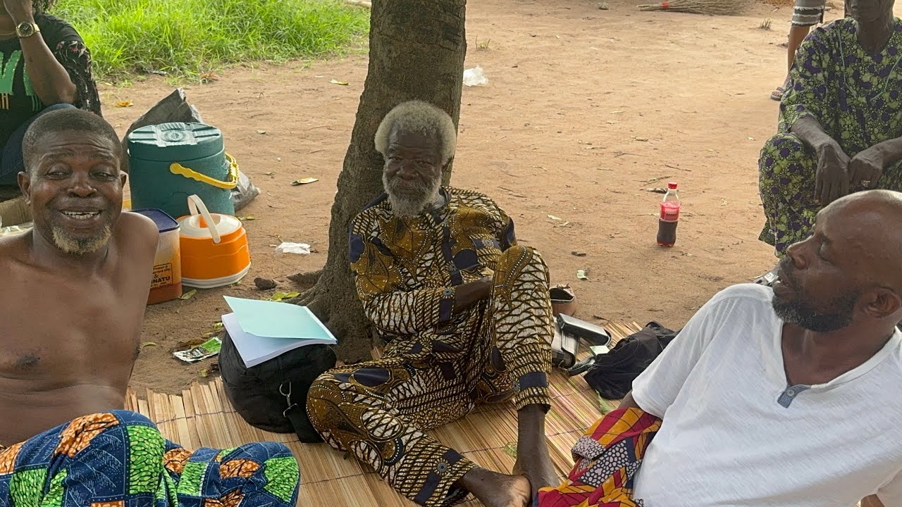 PETER FATIMILOLA SPOTTED IN ABEOKUTA ON THE SET OF BAB-LA ; MOVIE PRODUCED BY JUWON QUADRI