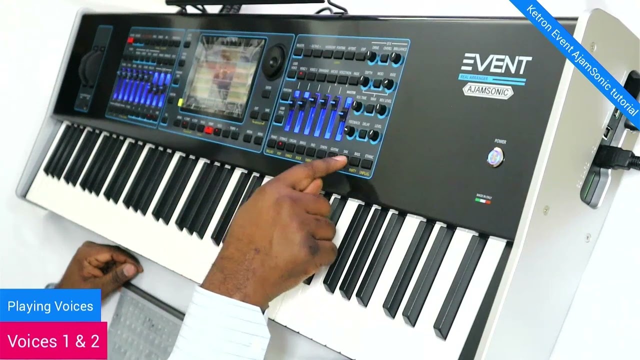 KETRON EVENT AjamSonic TUTORIAL 2. Воспроизведение голосов