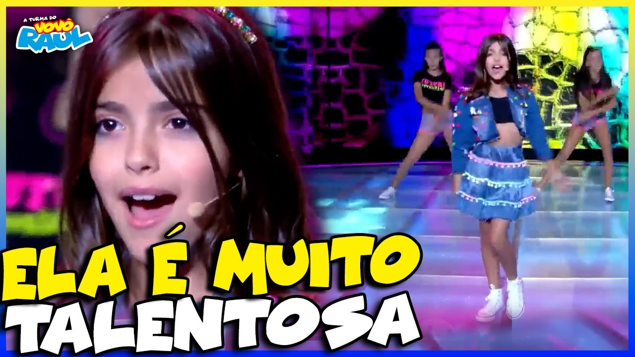 ISA FÉLIX MOSTRA MUITO TALENTO CANTANDO 