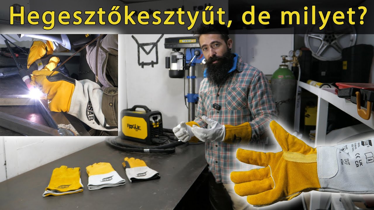 Hegesztőkesztyű választás - hegesztő kesztyű, mig, mag, bevontelektródás, pálcás, porbeles, esab