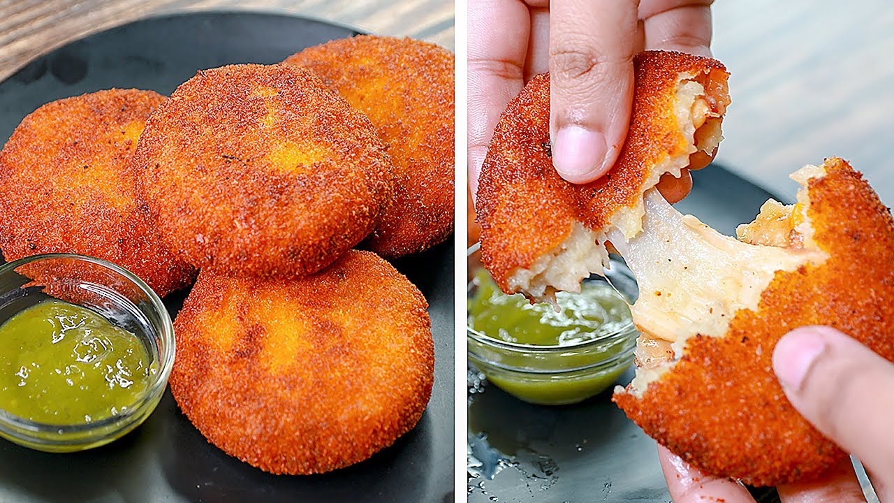 Pizza Cutlet Recipe | Eggless & without Oven | Easy Snacks Recipe | Toasted