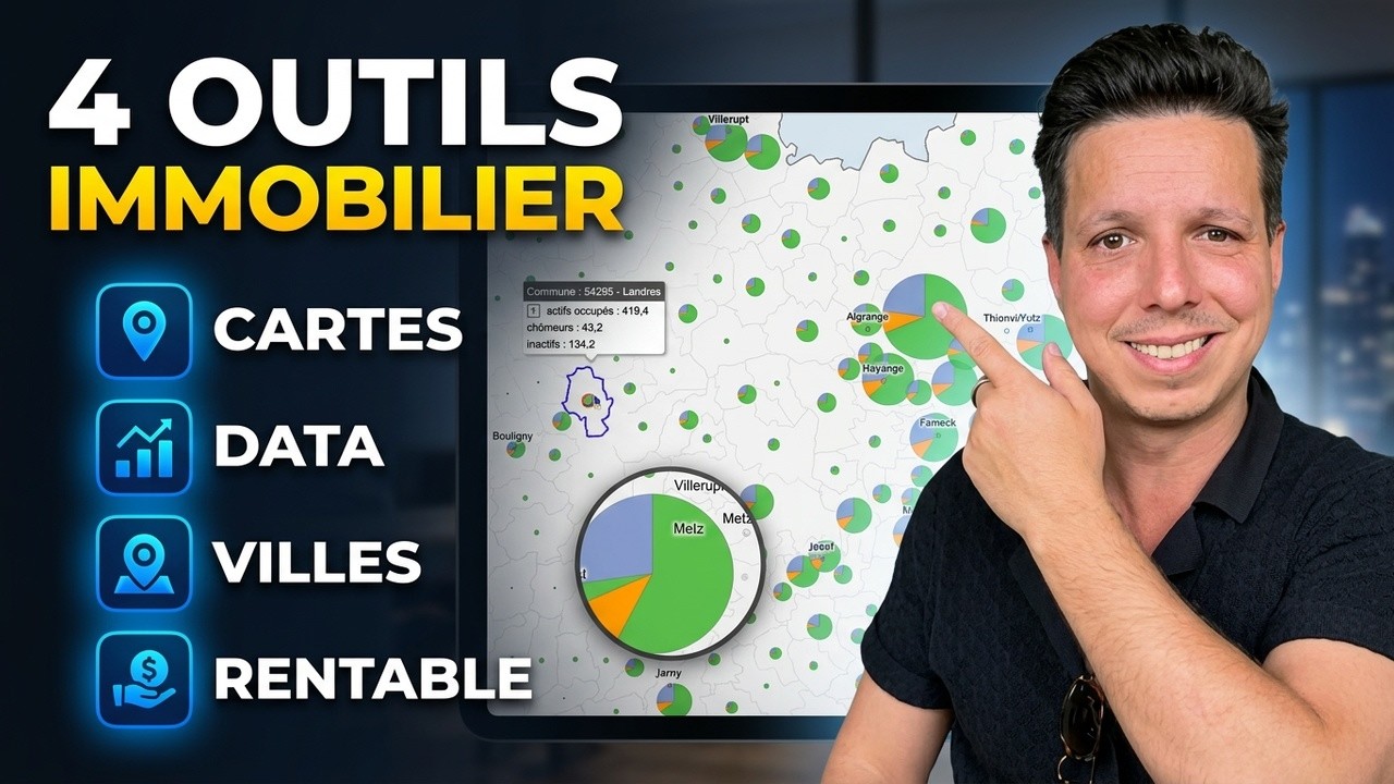 Immobilier : les 4 outils que j'utilise pour trouver des villes rentables