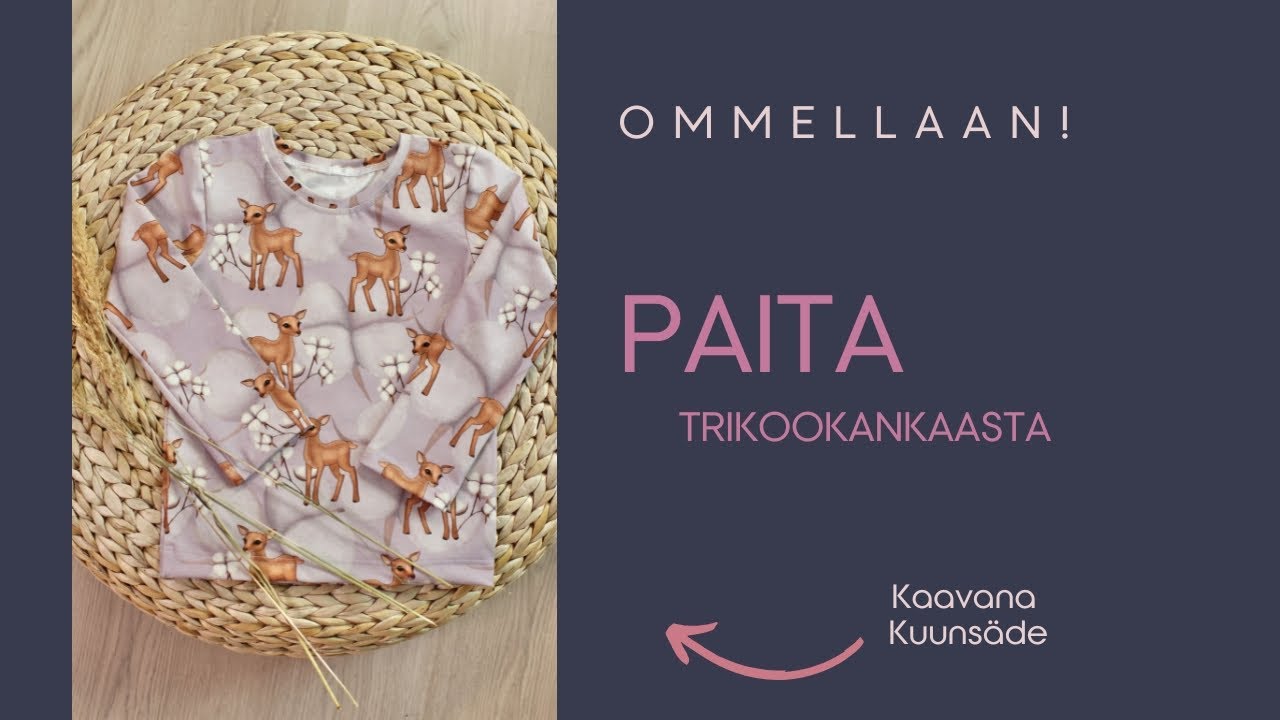Ommellaan! Kuunsäde - pitkähihaisen paidan ompeluvideo