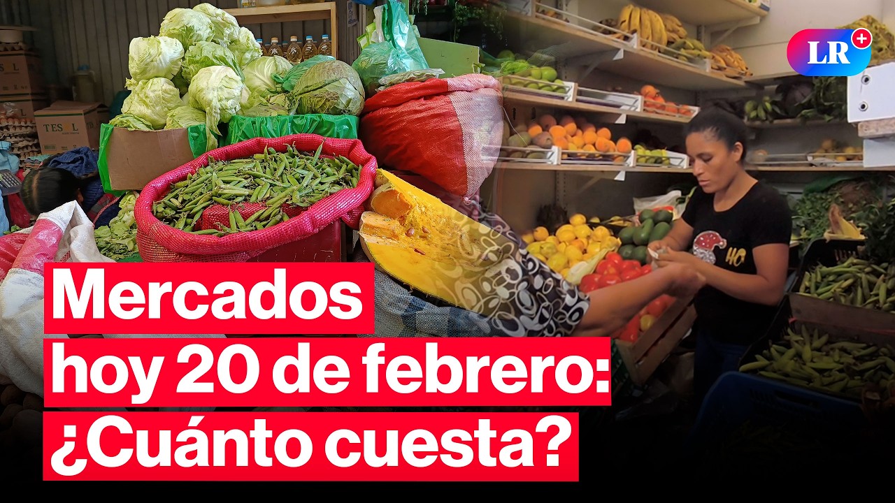 🔴¿CUÁNTO CUESTA? Precios en MERCADOS: pollo, papa y otros HOY 20 de febrero Perú | #EnVivoLR