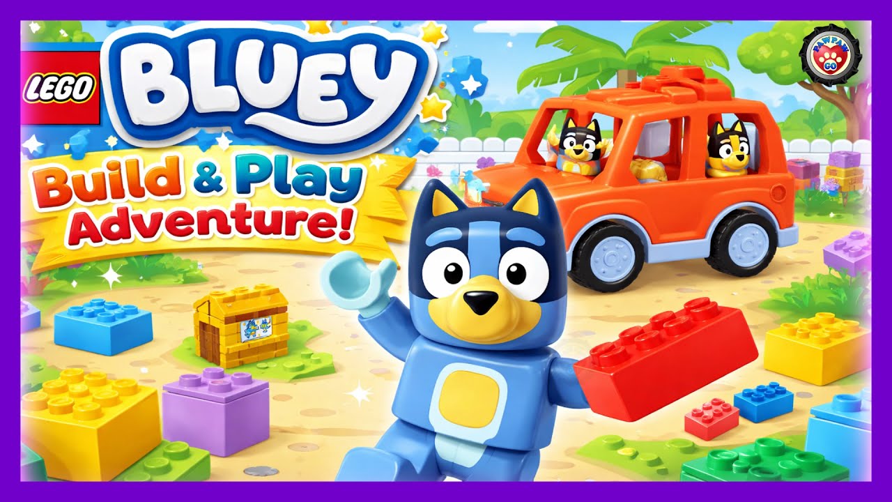Bluey LEGO Adventure 🧱⭐ Creative Play with Cars & Games!