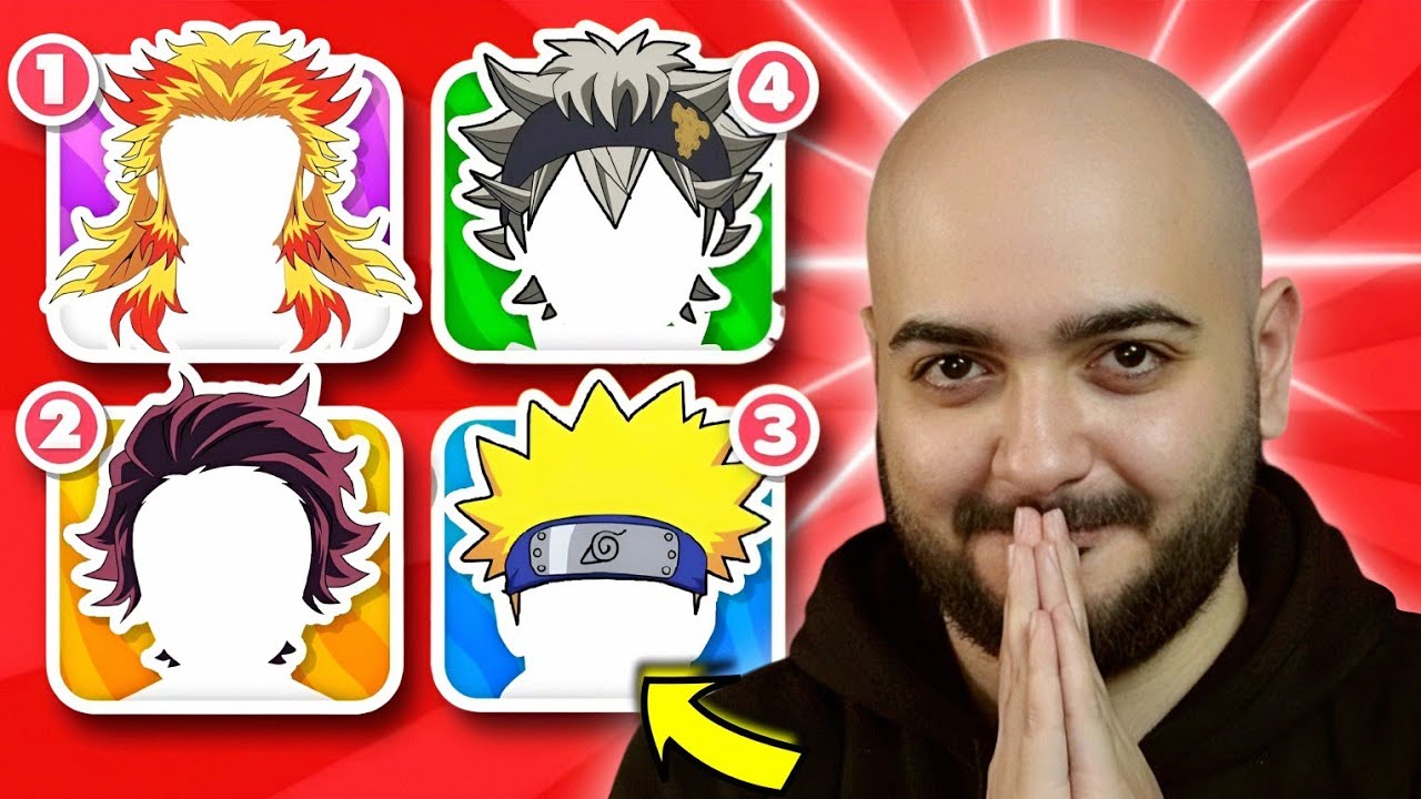 تحدي 5 ثواني | تخمين الشخصيه من شعرها 😮 !! الصلعه الذهبيه ✨