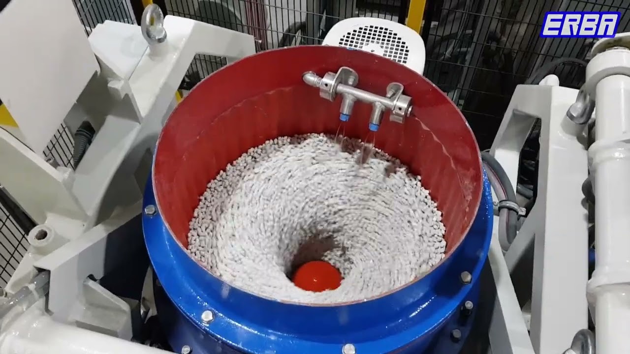 Erba Yüzey İşlem Santrifüjle Çapak alma Turbo 35 - Centrifugal Surface Mass Finishing