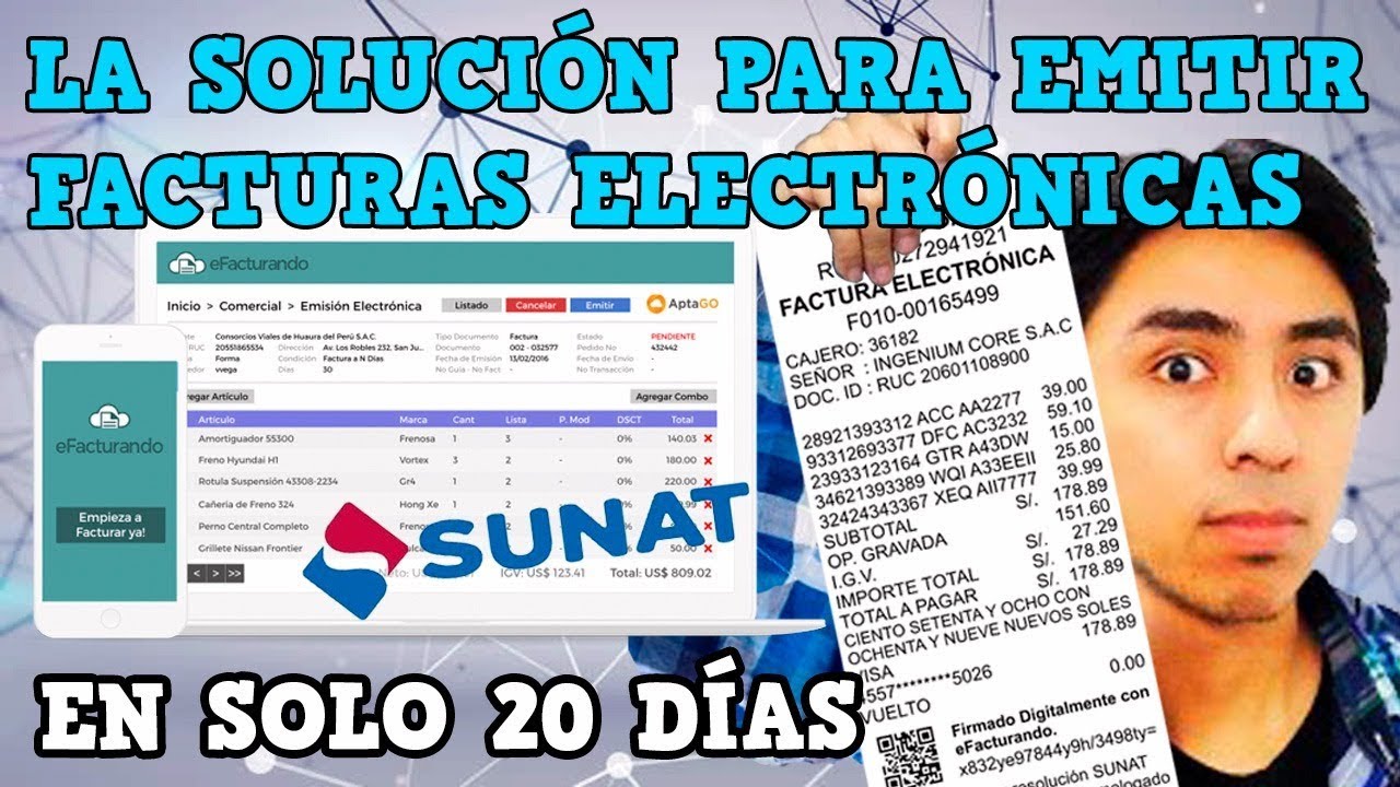 ¿Cómo emitir una FACTURA ELECTRÓNICA SUNAT? La Solución Definitiva | Hugox