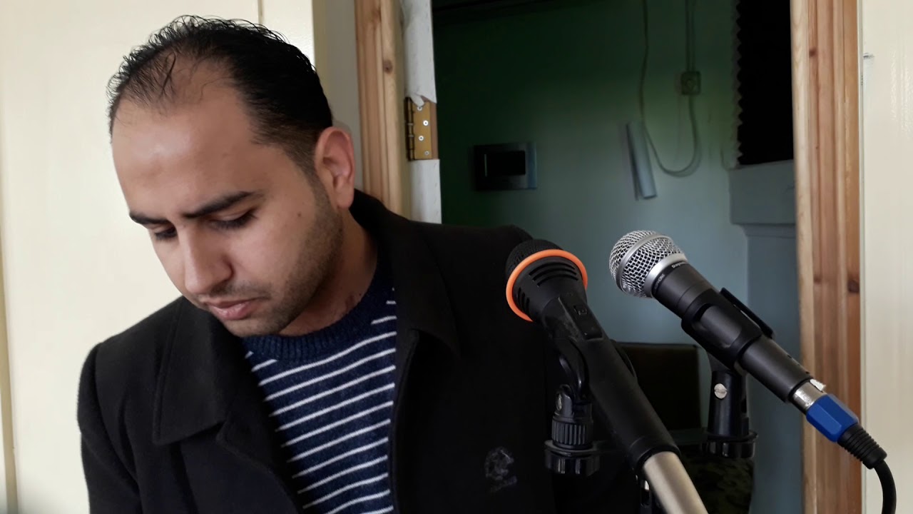 1- اذان قارئ المسجد الاقصى في نابلس جامع الحج نمر النابلسي الموحد 1- 3 -2018