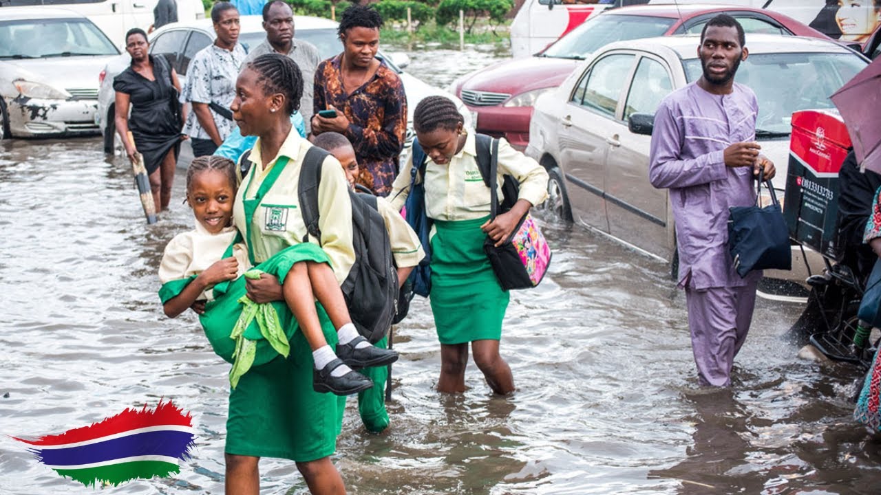 🇬🇲Heavy Rainfall In Tipper garage The Gambia’s Real Life Scenes