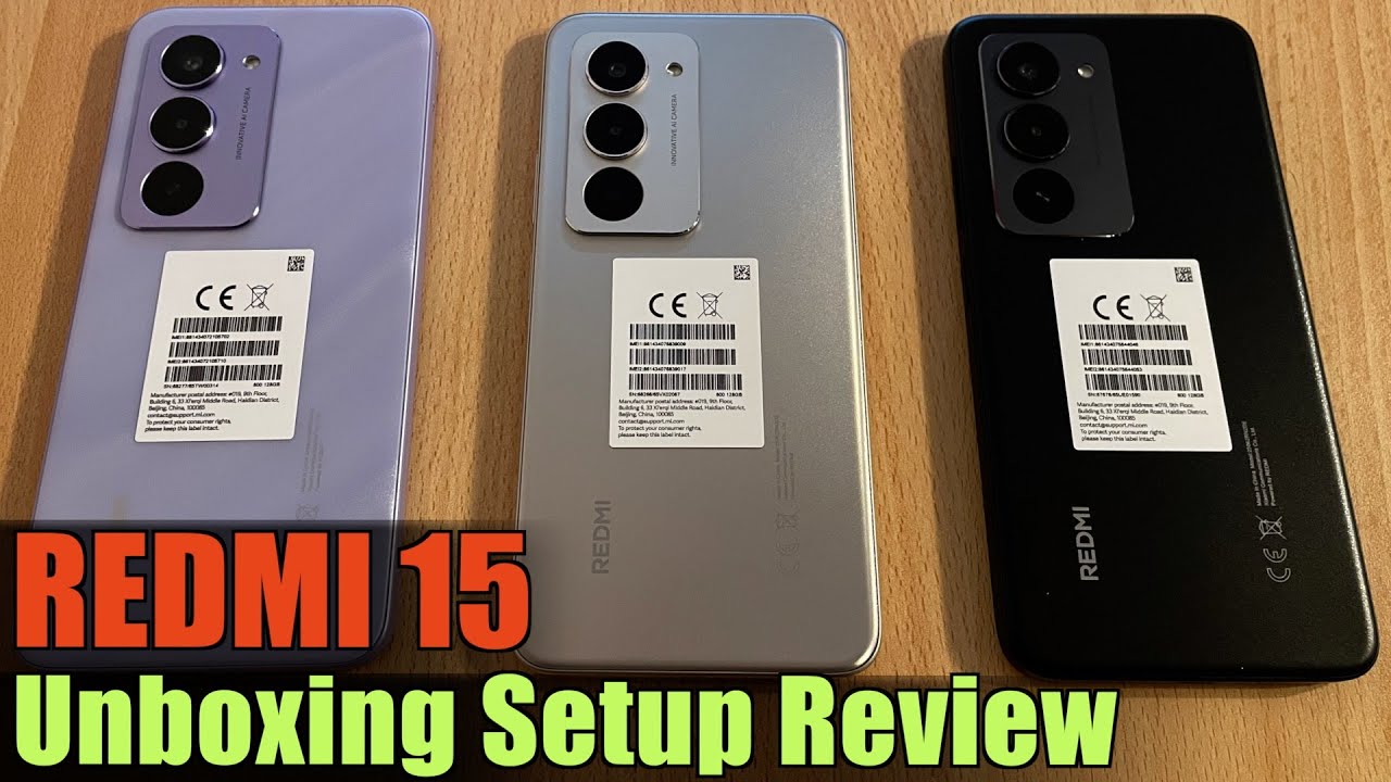 Kamukamerás Redmi 15 kicsomagolás és bemutató