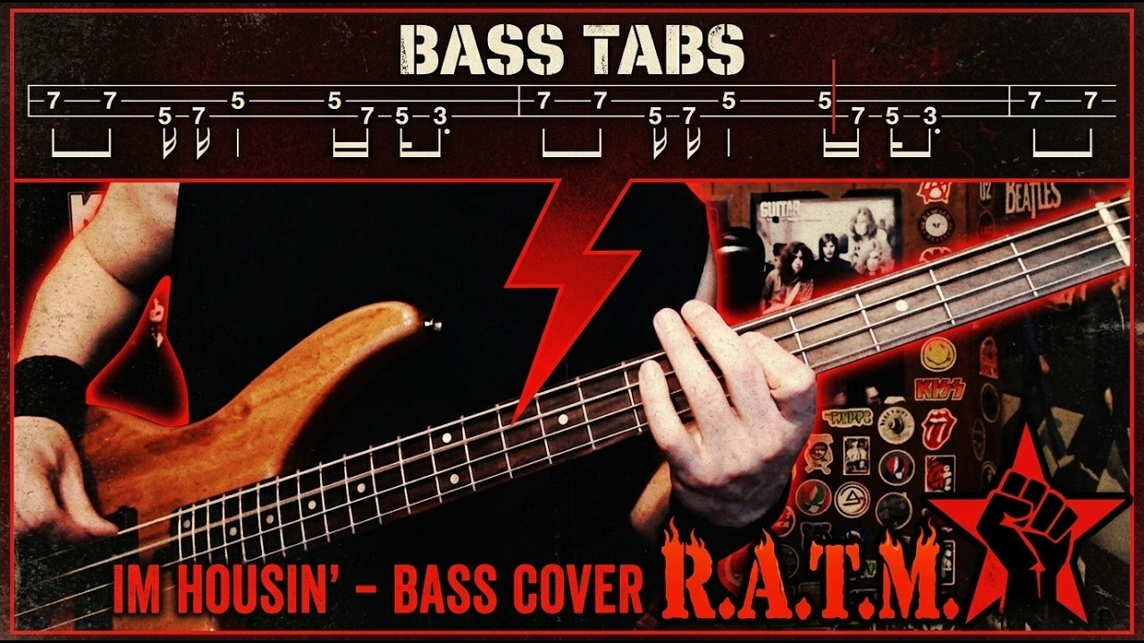 I'm Housin' by Rage Against The Machine - Bass Cover with Tabs Play-Along