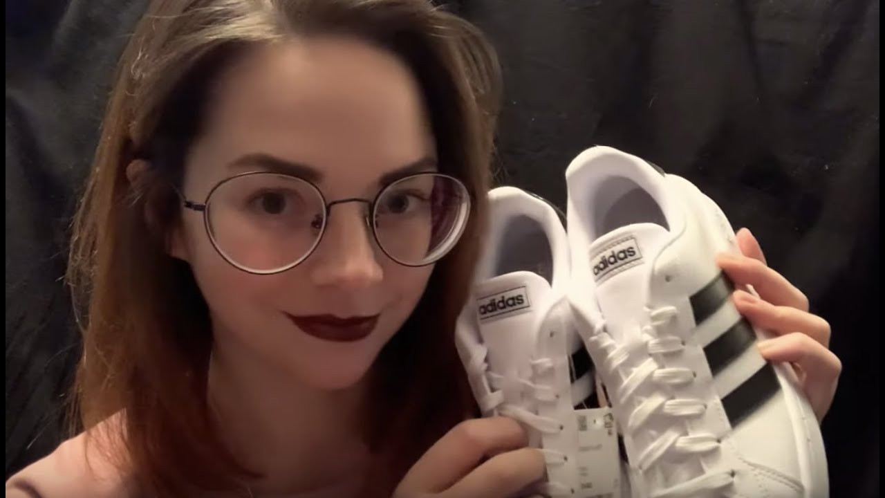 ASMR Unboxing Classic Leather Adidas Shoes