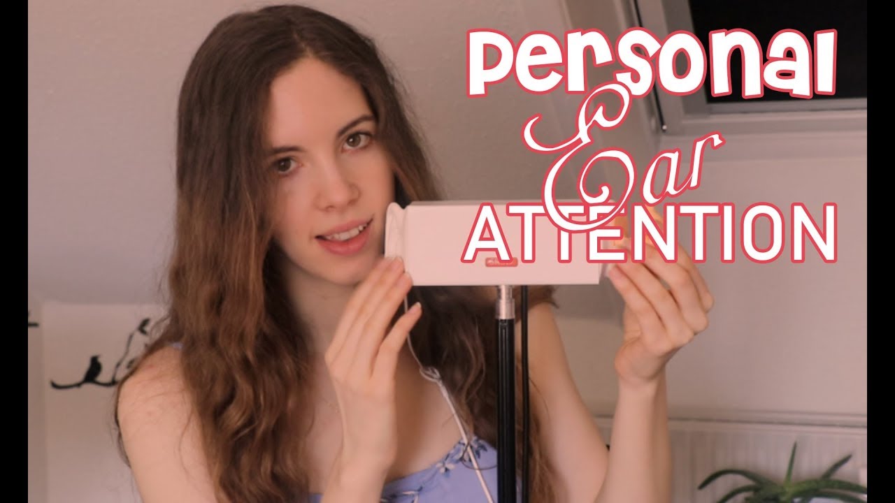 Personal Ear Attention ASMR - Sticky Sounds, Tapping, Close Whispering & Unintelligible