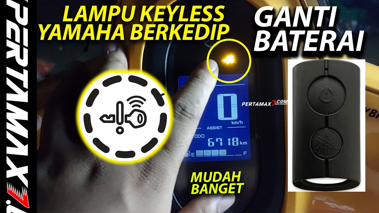 ATASI Indikator Kunci Speedometer Yamaha Fazzio 125 Berkedip Cara Ganti Baterai Keyless Mudah Banget