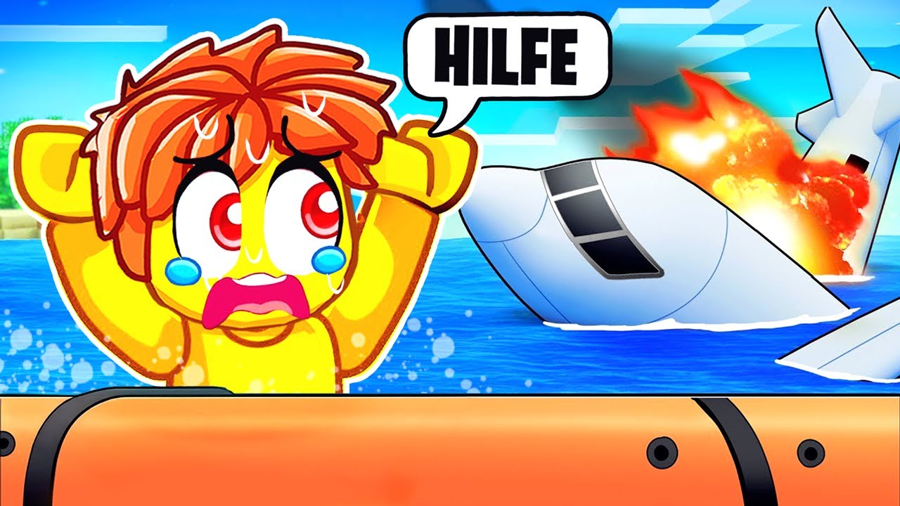 Wir müssen einen FLUGZEUGABSTURZ ÜBERLEBEN in Roblox Snapchat!