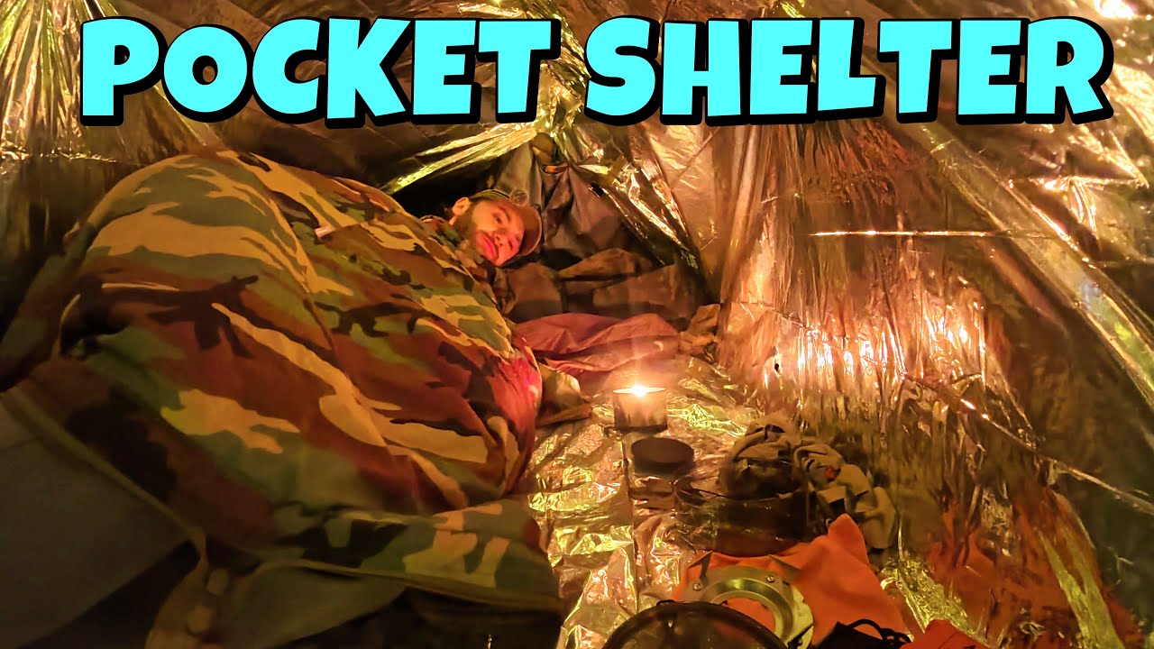 Emergency Pocket Shelter Overnight Test