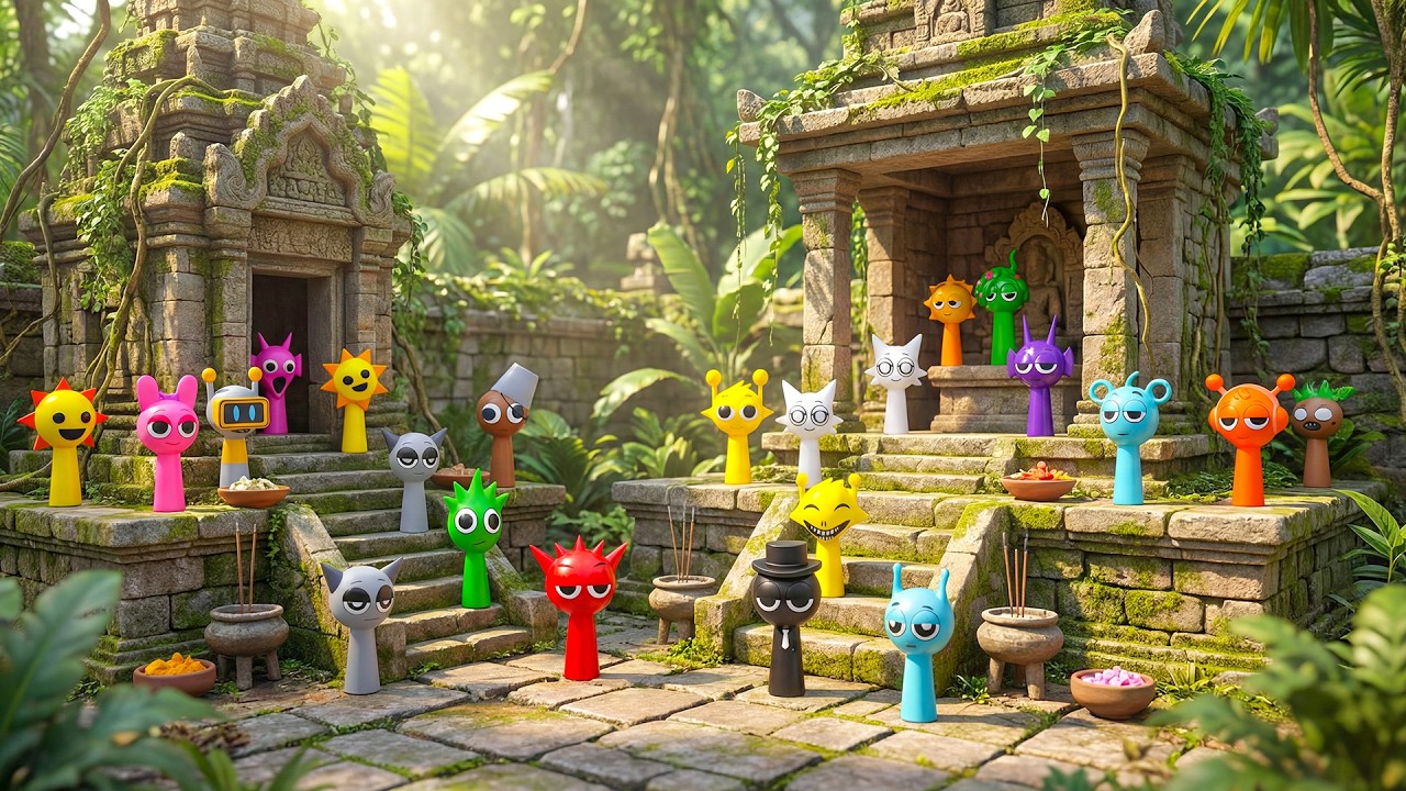 Я вошёл в древний храм и повсюду находил Спрунки.