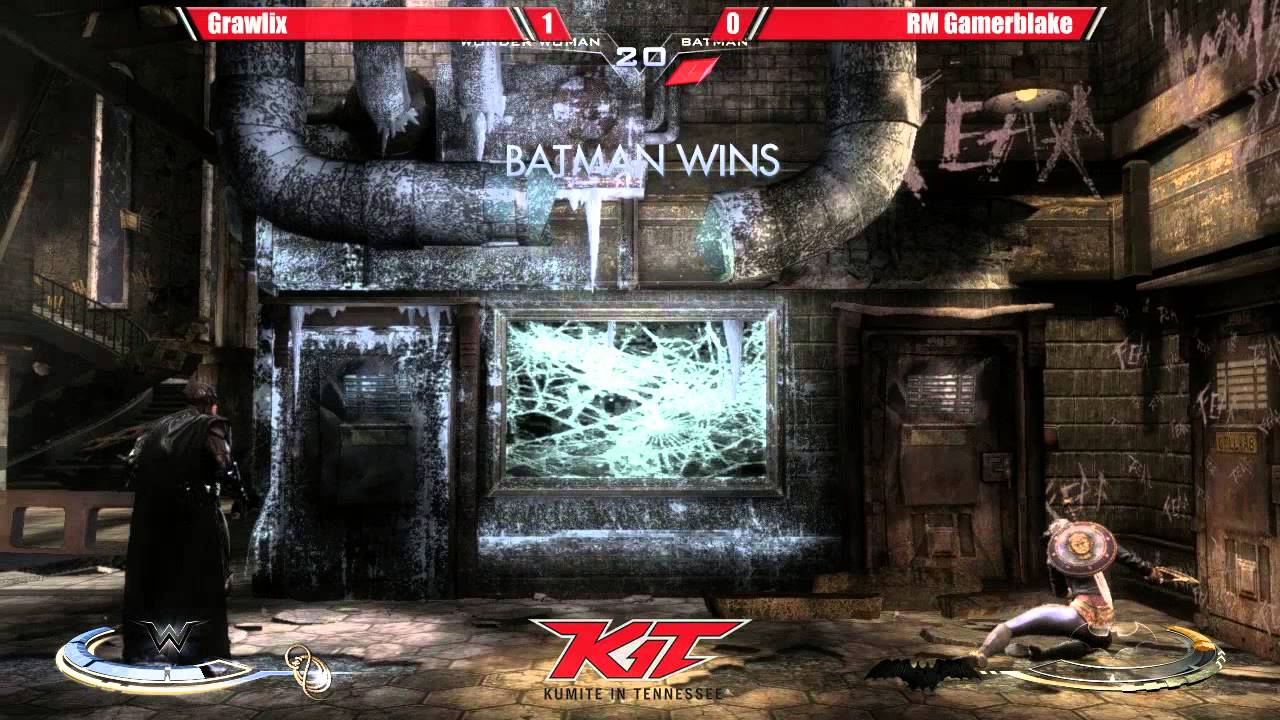 Injustice @ KIT15 - Grawlix (Wonder Woman) vs RM Gamerblake (Batman) [720p/60fps]