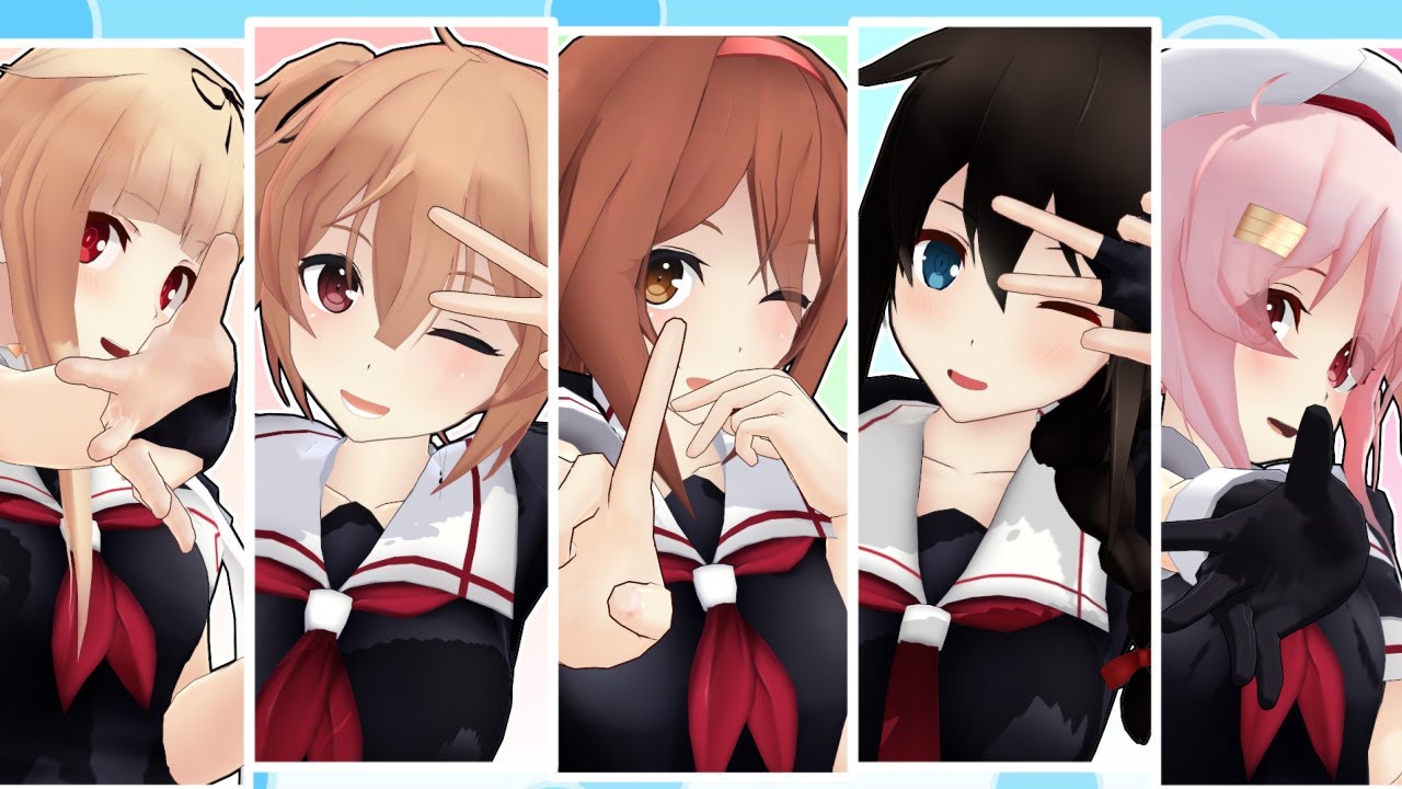 【MMD艦これ】白露型姉妹でDEEP BLUE TOWNへおいでよ