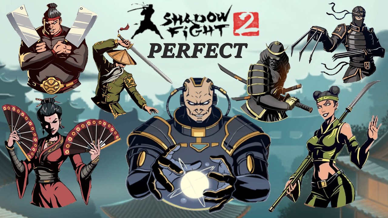 Shadow Fight 2 All Bosses No Damage !?