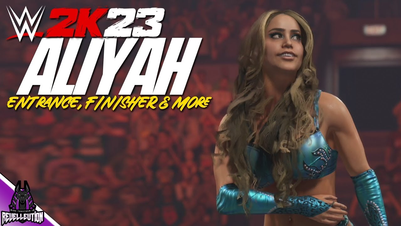 WWE 2K23: Aliyah Entrance, Finisher & More #WWE2K23 #Aliyah