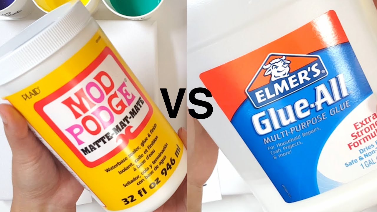 (27)Easy Acrylic Pouring_ MOD-PODGE VS Glue-All_Designer Gemma77_Please Subscribe and Share.