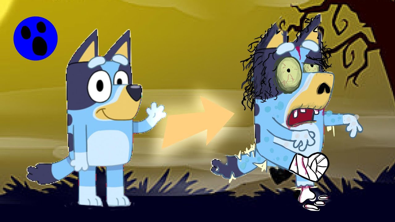 Bluey Heeler Zombie Apocalypse drawing | Bluey