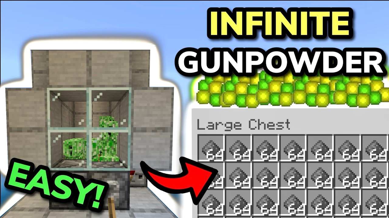 ULTIMATE 26.3+ CREEPER FARM TUTORIAL in Minecraft Bedrock