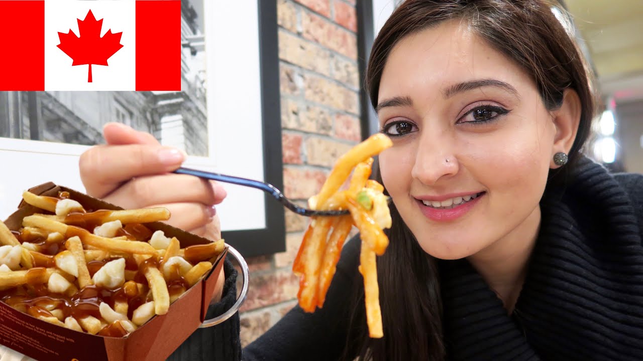 INDIAN PEOPLE TRY CANADIAN FOOD | POUTINE | TIM HORTONS | MONTREAL FOOD TOUR DAY 3