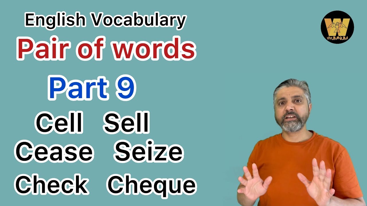 English Vocabulary: Pair of words. Part 9