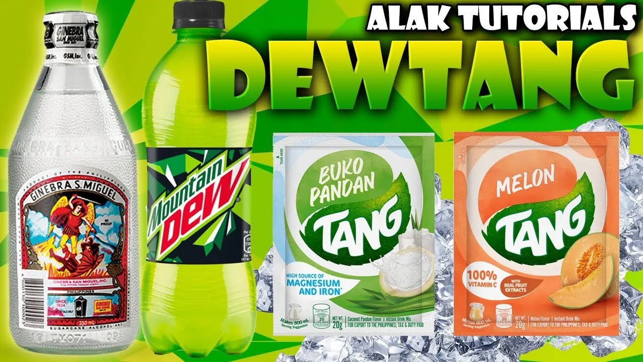 DewTang GIN MIX! Mountain Dew + Tang Melon + Tang Buko Pinoy Cocktail | Alak Tutorials 174