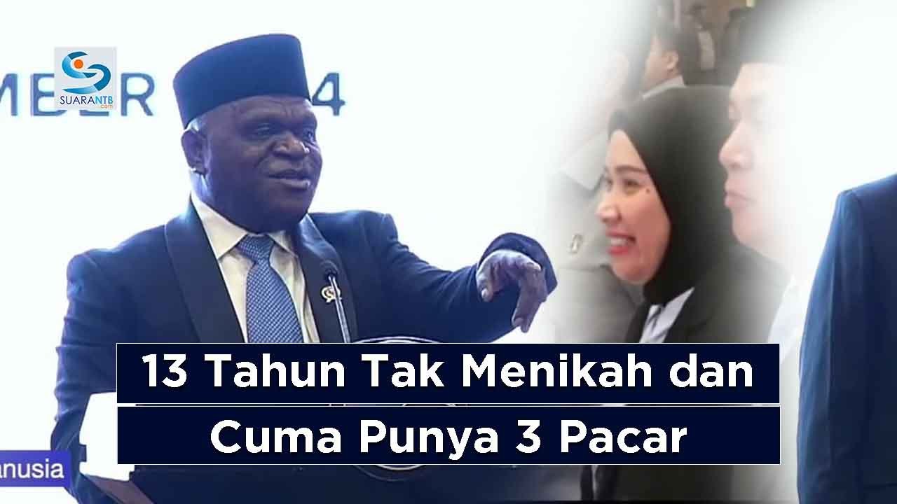 VIRAL! Pidato Menteri HAM Natalius Pigai yang Mengaku 13 Tahun Tak Menikah dan Cuma Punya 3 Pacar