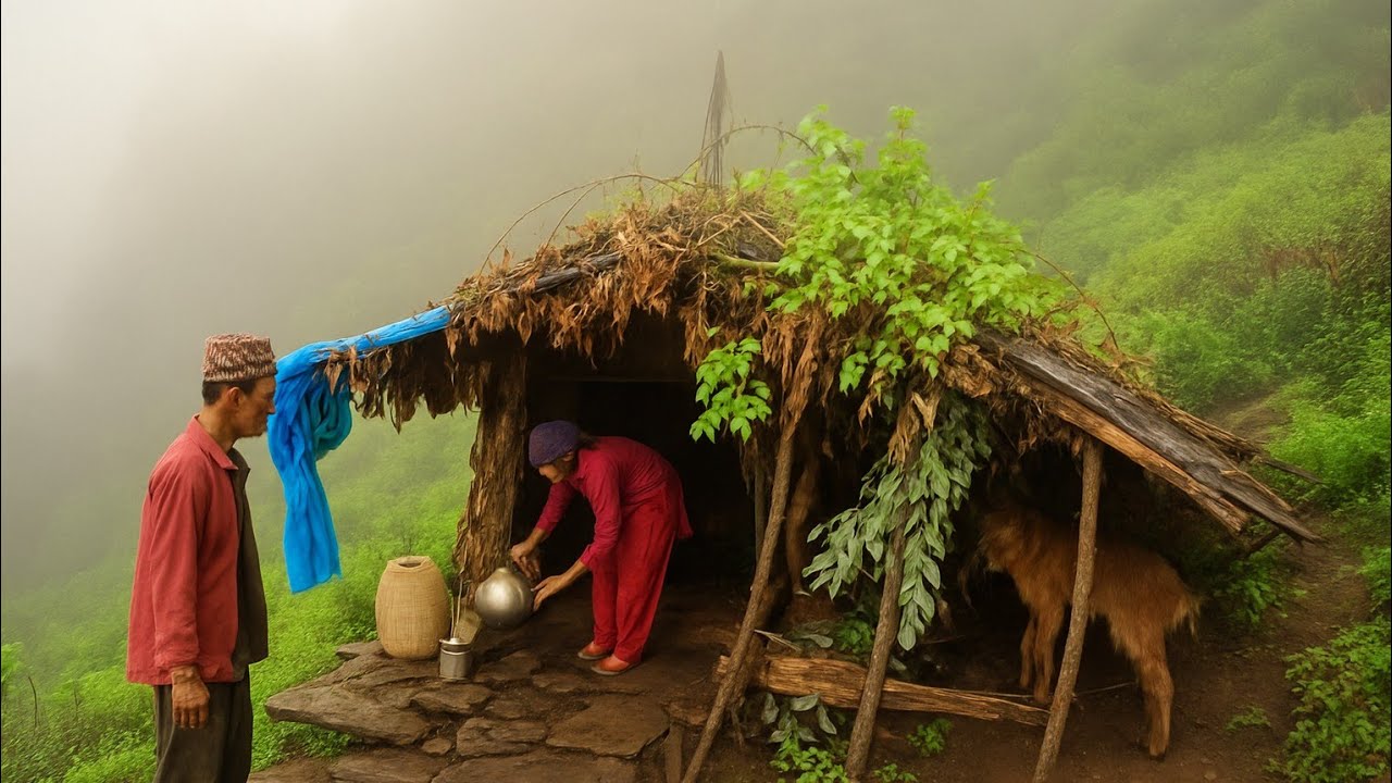 Best Life in the Nepali Mountain Village During the Rainy Season | All Season Compilation Video |