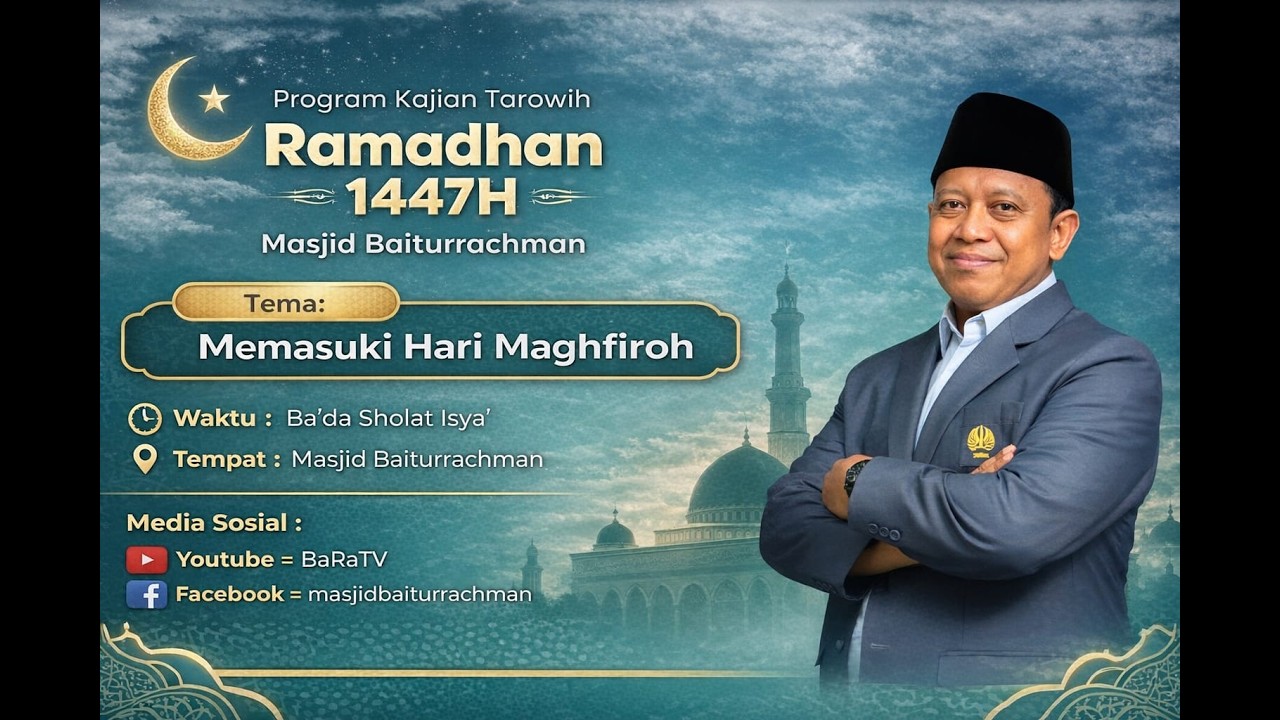 LIVE | Memasuki Hari Maghfiroh – Kajian Tarowih Ramadhan 1447H