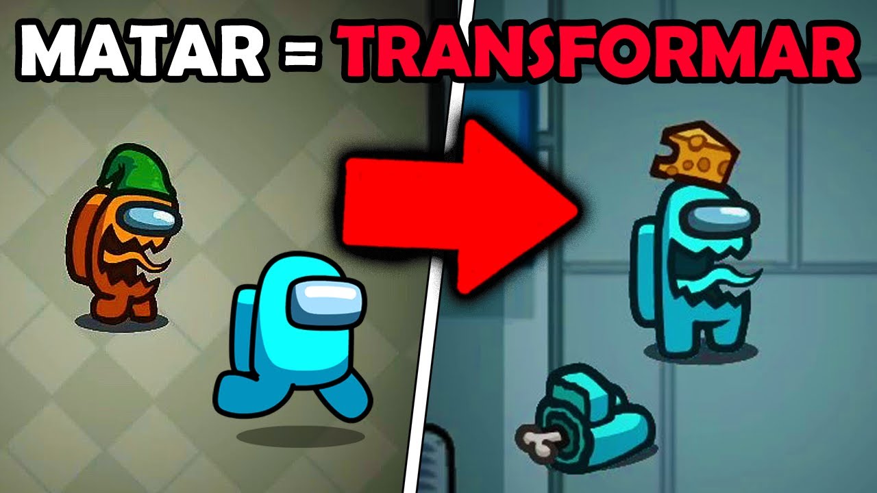 VIREI IMPOSTOR que SE TRANSFORMA EM QUEM MATA no AMONG US HIDE N SEEK (Esconde Esconde)