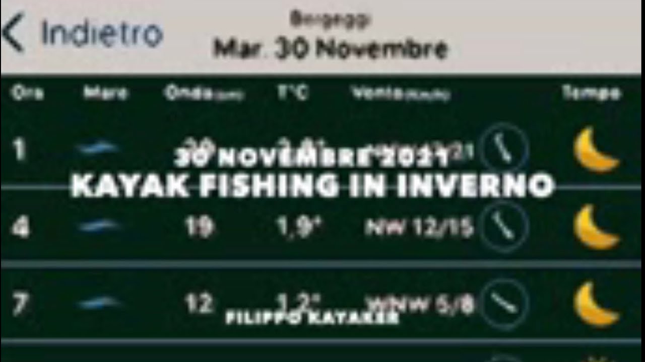 kayak fishing in inverno