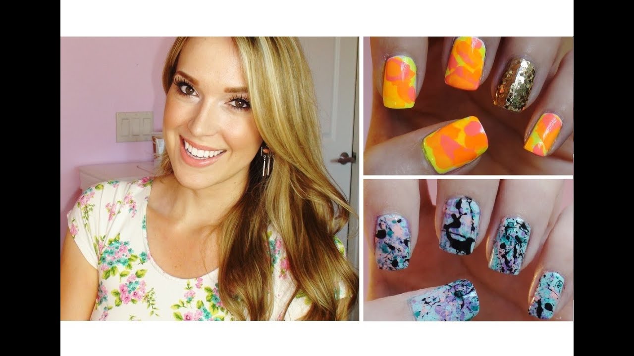 DIY: Nail Art Using A Straw!!!
