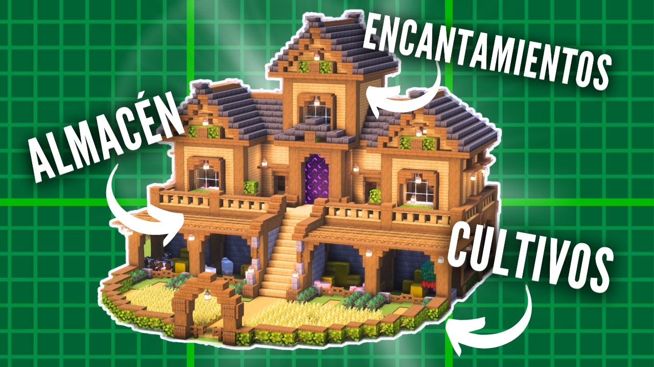 Minecraft : CASA Survival para 2 personas. TUTORIAL.