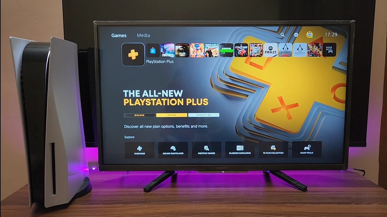 PS5 на телевизоре 720P HDR