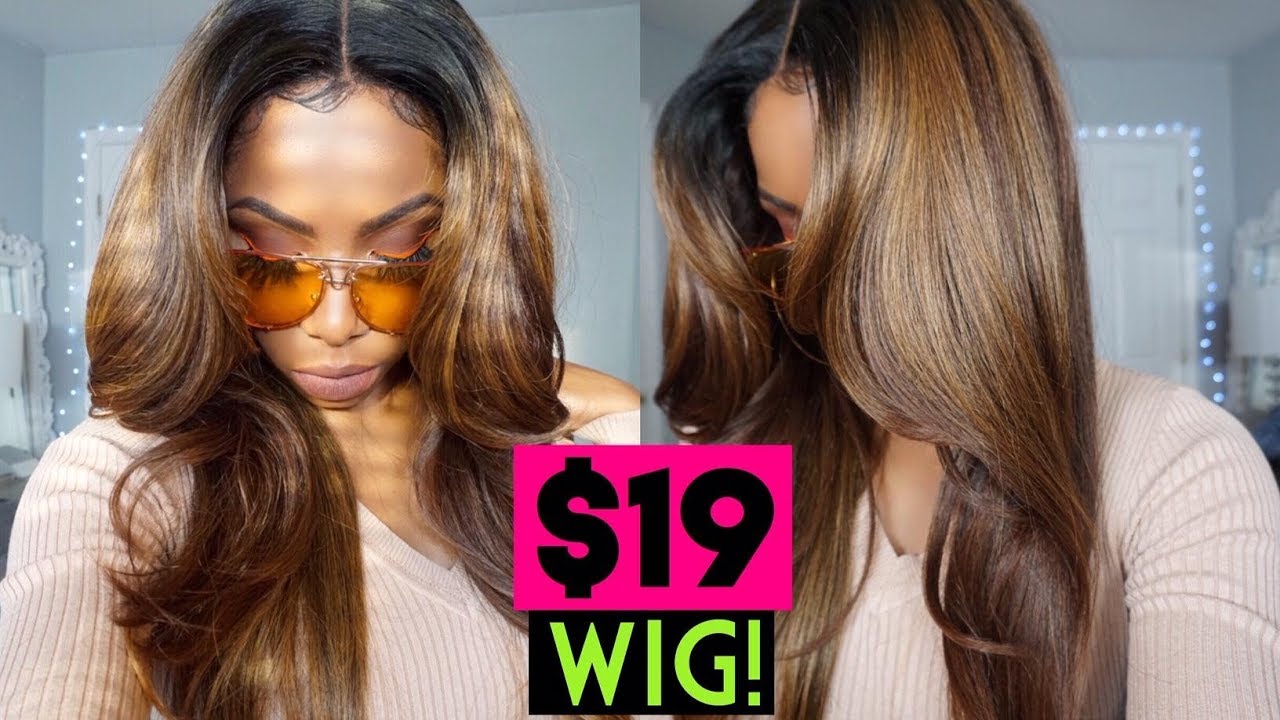 $19 BEST WIG OF 2019! BOMB AF ASH BLONDE COLOR MELT LACE FRONTAL 'JUNE' JANET COLLECTION