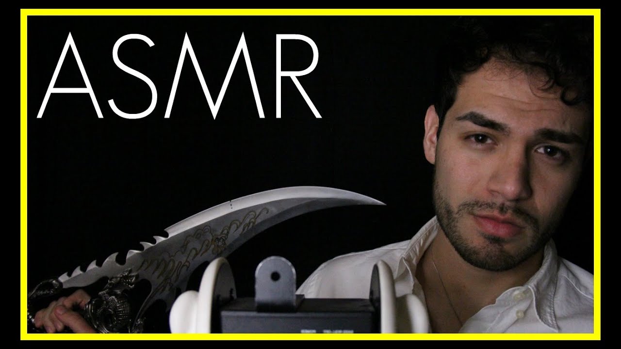 ASMR - Beard & Knife Sounds for Sleep (Beard to Ear, Scratching, Blade Touching Sounds)