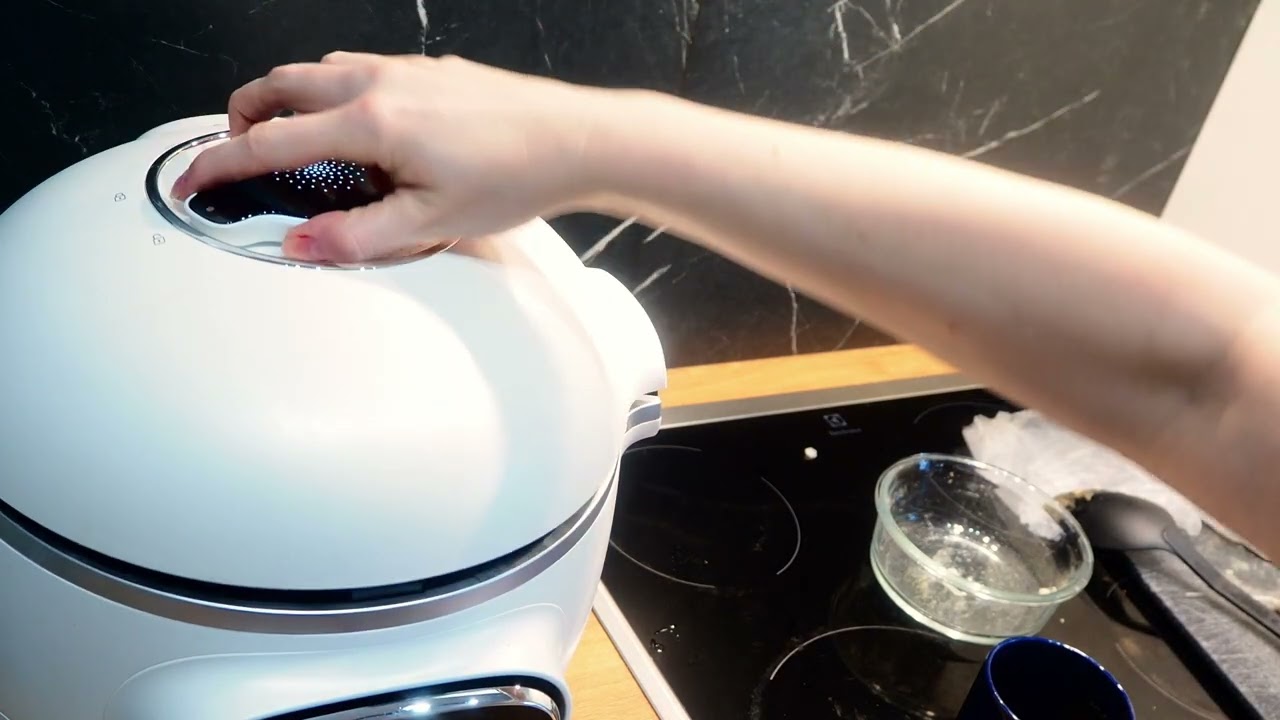 Przygotowywanie kaszotto z gorgonzolą w multicookerze Tefal Cook4me Touch Pro