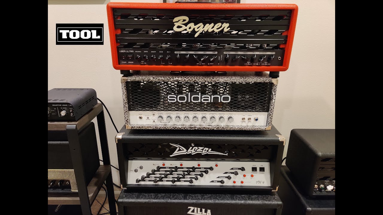TOOL Tone Shoot out: Diezel VH4 (EL34) vs. Soldano SLO-100 vs. Bogner Uber Ultra (EL34)