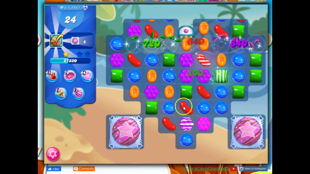 Candy Crush Level 3581 Talkthrough, 28 Moves 0 Boosters
