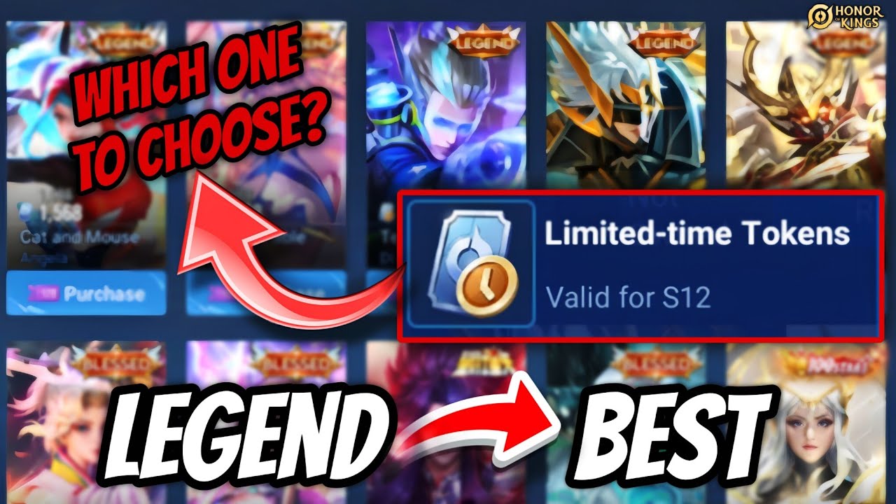 BEST LEGEND SKIN TO BUY WITH LIMITED-TIME TOKENS | WORST TO BEST!! HONOR OF KINGS