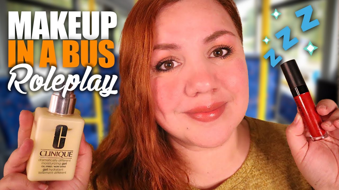 ASMR Lady on the BUS Does Your MAKEUP & Color Styling