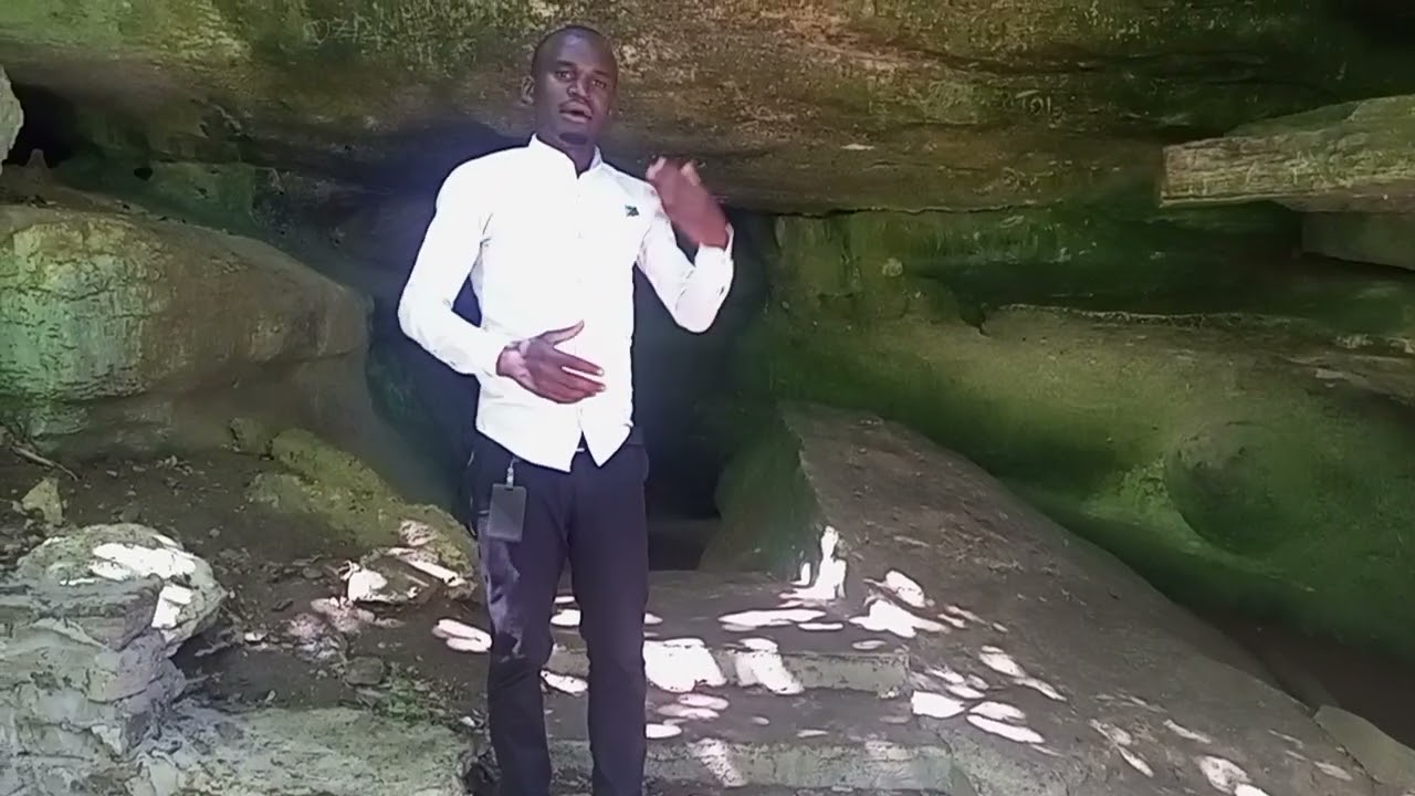 David Ngalya akiwa Amboni Caves @Dindira Sec. School 2024