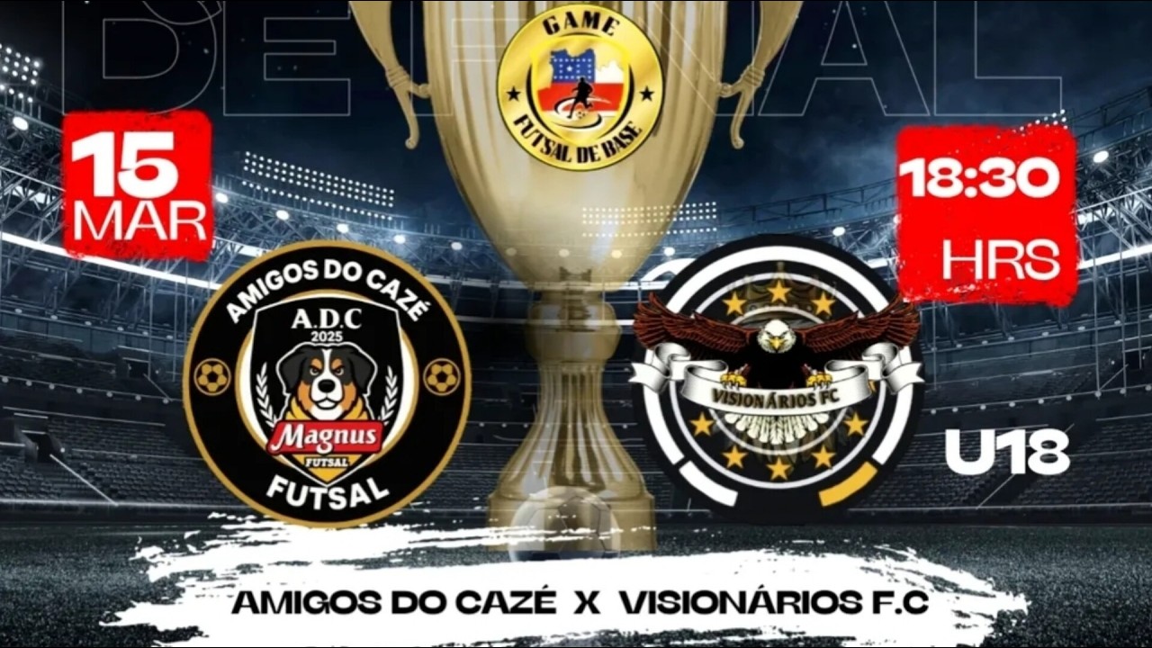 AMIGOS DO CAZÉ X VISIONÁRIOS | GAMES BASE - U18 | QUARTAS DE FINAL - AO VIVO COM IMAGENS.