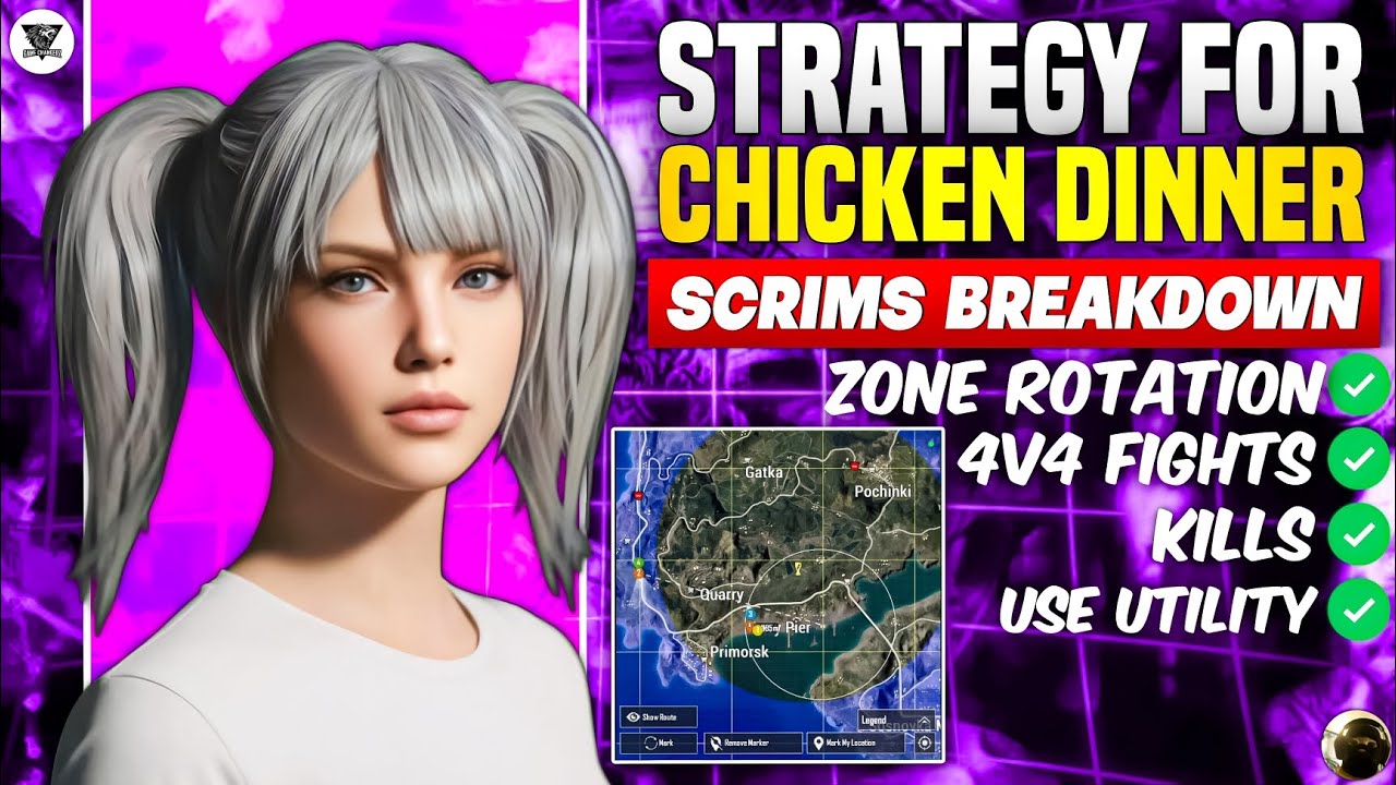 How to WIN 4v4 Fights 🔥 in Scrims and Get Easy Chicken in Scrims BGMI/PUBGM 
